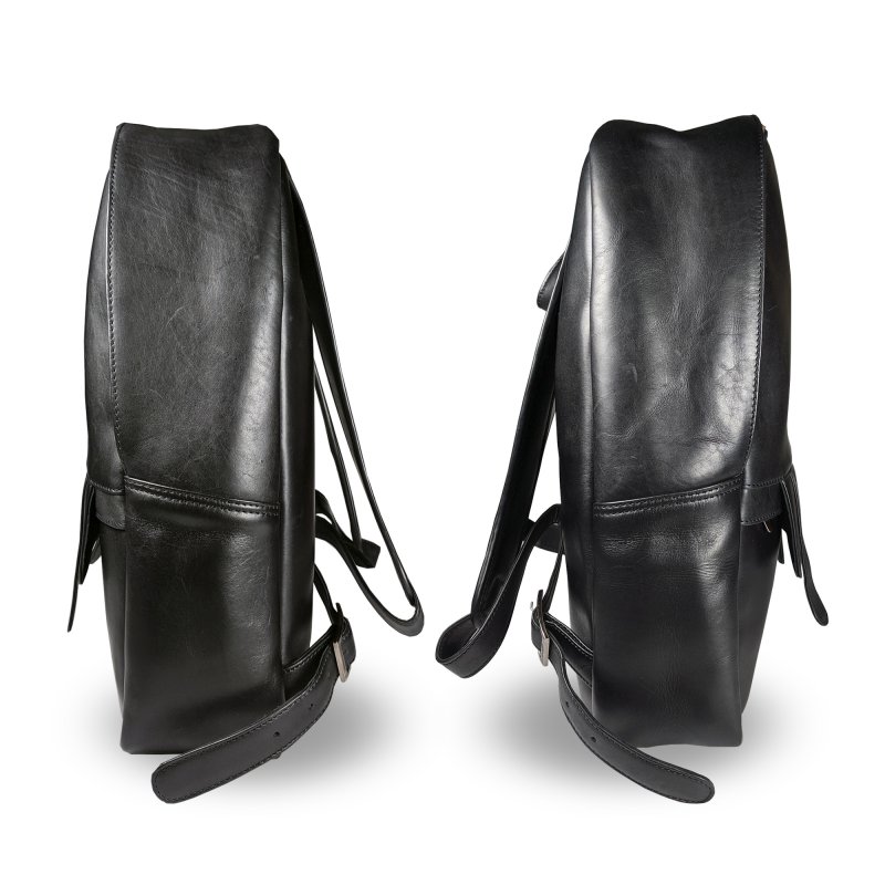 Kasiyar Leather Backpack Black