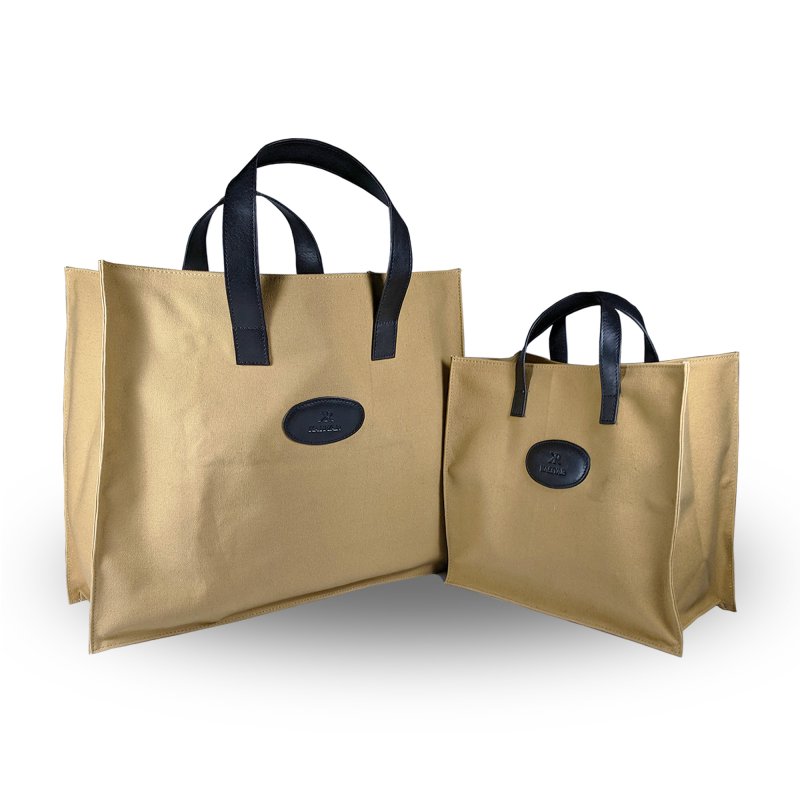 Kasiyar Leather Canvas Bag (Large)
