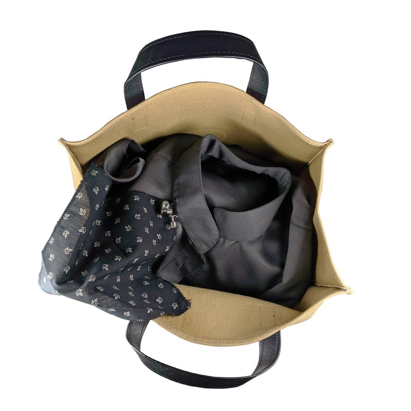 Kasiyar Leather Canvas Bag (Large)