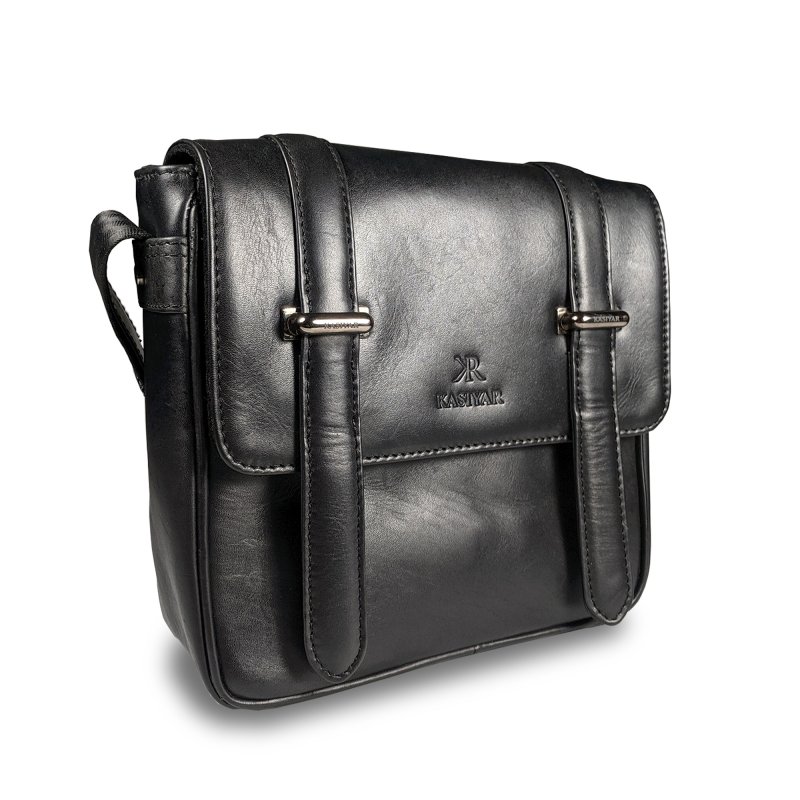 Kasiyar Leather Crossbody Bag Black