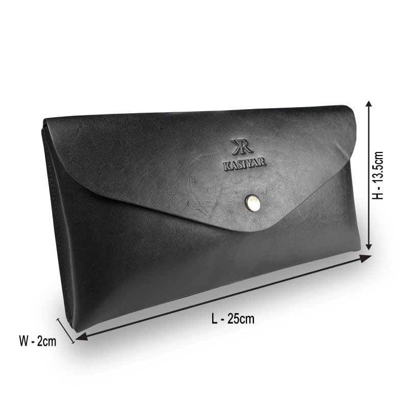 Kasiyar Leather Envelope Pouch