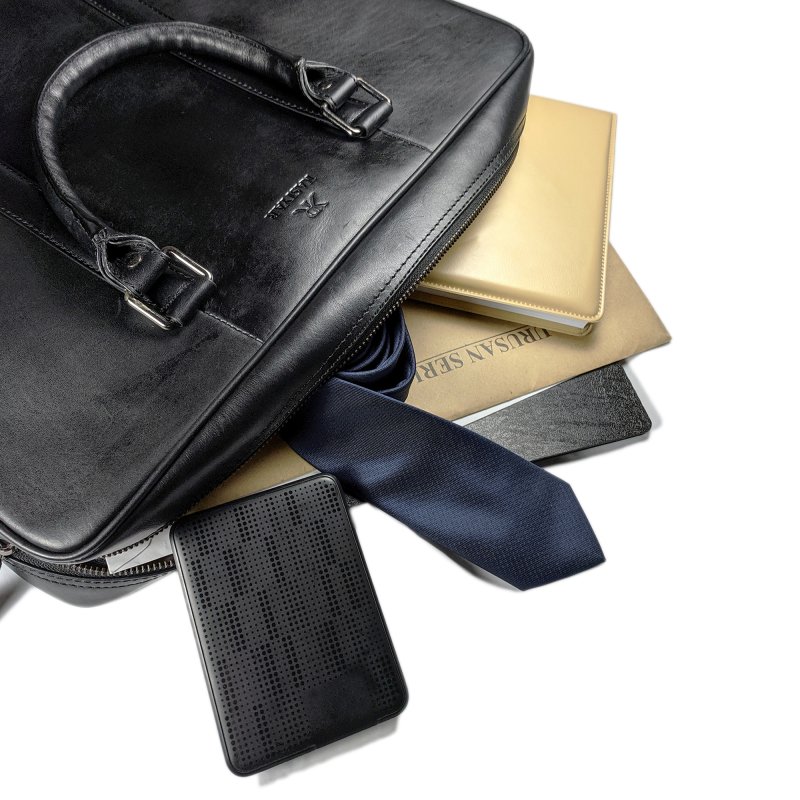 Kasiyar Leather Office Executive Bag